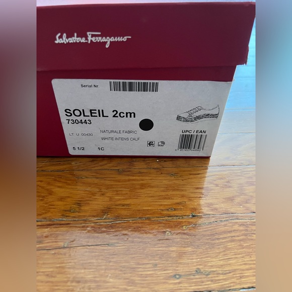 Salvatore Ferragamo Soleil Canvas Platform Sneaker - Picture 4 of 9